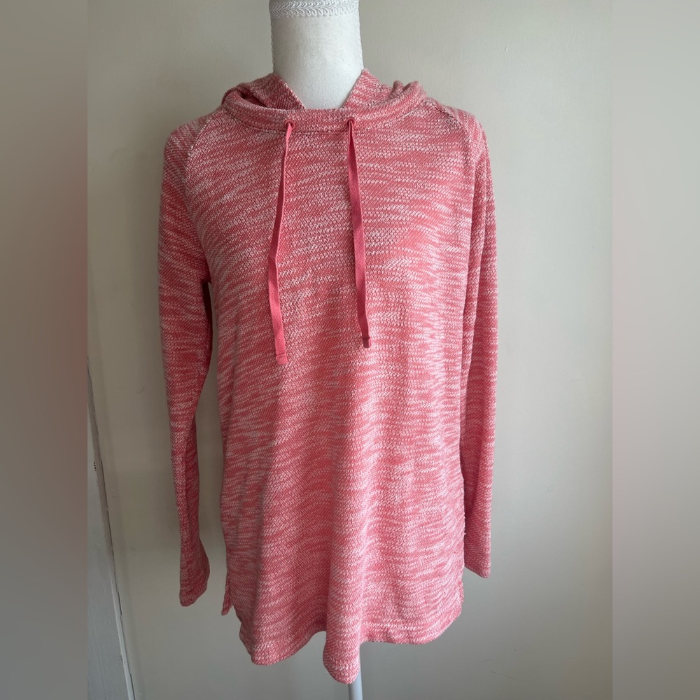 Columbia Sportswear Woman’s Small Salmon Pink Marled Hooded Pullover Sweatshirt